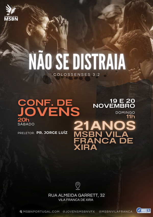 CARTAZ MSBN VILA FRANCA XIRA