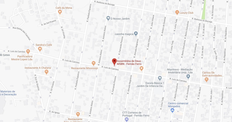 Mapa de localização — Fernão Ferro