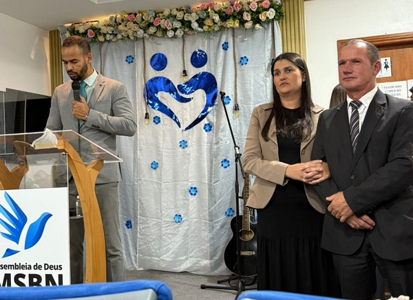 Momento de apresentação do novo obreiro em Mafra