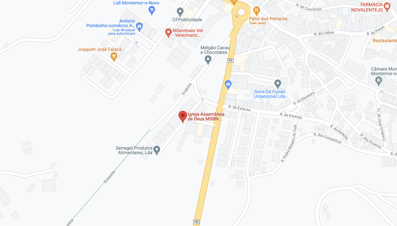 Mapa de localização — Montemor-o-Novo