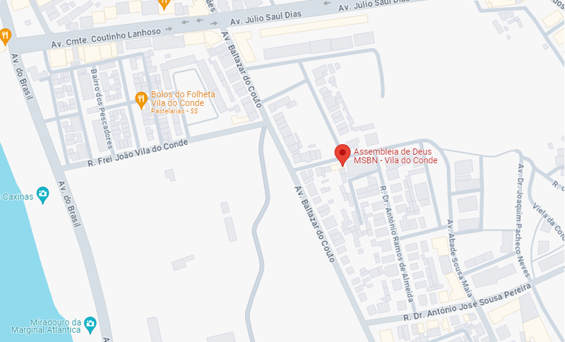Mapa de localização — Vila do Conde