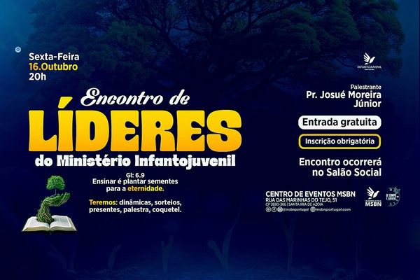 Encontro de Líderes do Ministério Infantojuvenil.