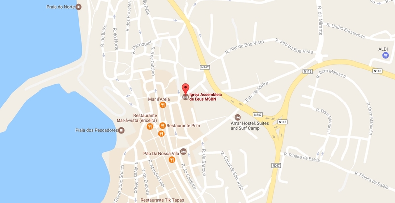 Mapa de localização — Ericeira