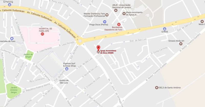 Mapa de localização — Faro