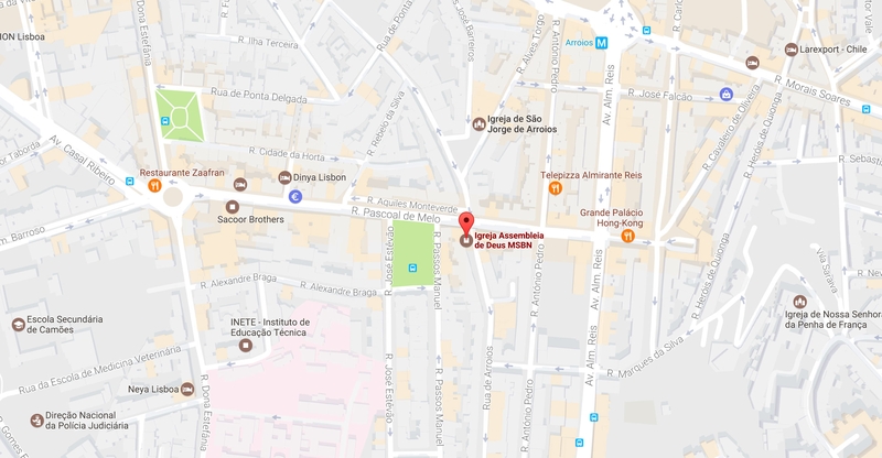 Mapa de localização — Lisboa