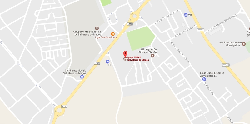 Mapa de localização — Salvaterra de Magos